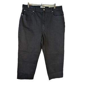 NWT Everlane Women's The Way High Jeans Organic Cotton Black Size 34 Crop Casual